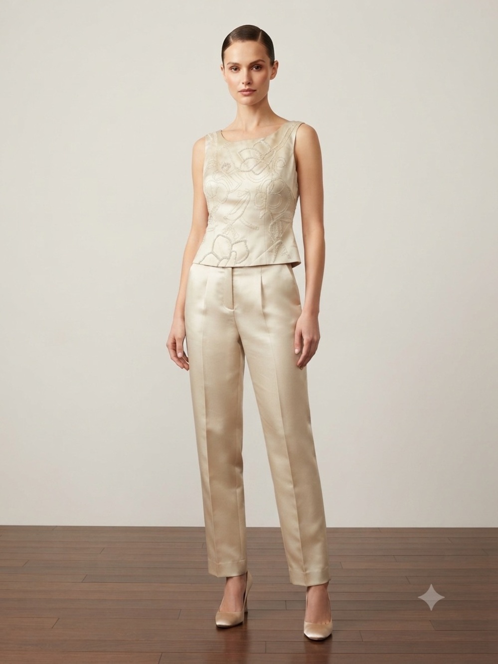 Adrianna Papell 100% Silk 2 piece Size 6 0087